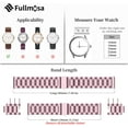 thumbnail image 6 of ANTHOUSE Quick Release Watch band, Stainless Steel Watch strap 16mm, 18mm, 19mm, 20mm, 22mm or 24mm, 6 of 15