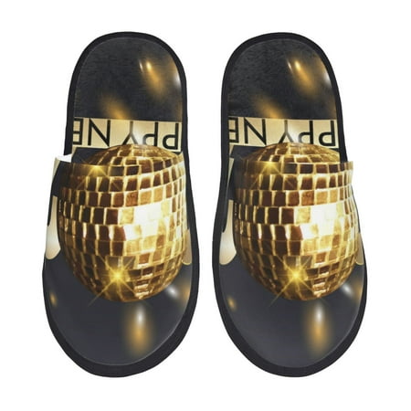 

Pofeuu 2025 New Year 3 Print EVA Fuzzy House super light Slippers Slippers Scuff Outdoor Indoor Warm Cozy Plush Bedroom Shoes Soft Flat Comfy Anti-Slip-Large