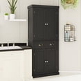 thumbnail image 3 of 71" Pantry Cabinet with 4 Doors, Drawer & Waterproof Surface / Ensure Safe Storage in Kitchen or Laundry, 3 of 7