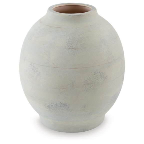 Signature Design by Ashley Clayson Vase, Distressed Sage Green Ceramic, 12 Inch Decorative Accent