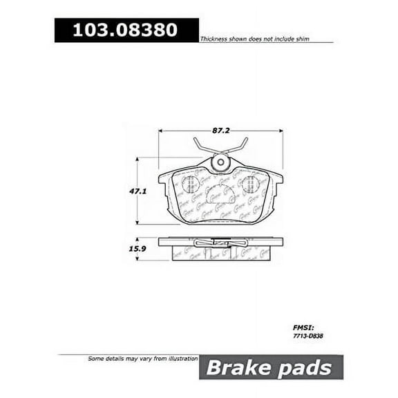 Centric Parts - Ceramic Pads