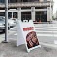 thumbnail image 5 of A-frame Sidewalk Bratwurst 24" x 36" Double Sided A-Frame Sidewalk Sign, Includes 2 Plastic Inserts | Foldable Portable White Signicade Sandwich Board Signs, 5 of 5