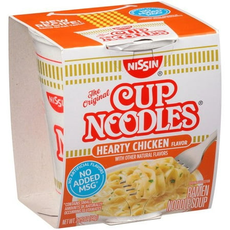 (3 Pack) Nissin Cup Noodles Hearty Chicken Flavor Ramen Noodles Soup, 2.25 (Best Japanese Packaged Ramen)