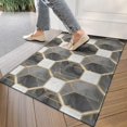 thumbnail image 4 of Gray White Gold Marble Pattern Door Rugs,Washable Non Slip Door Mats Indoor,Decorative Door Mats,Entry Mat Indoor for Entrance,Bedroom,Kitchen,Bathroom,17"x30", 4 of 6