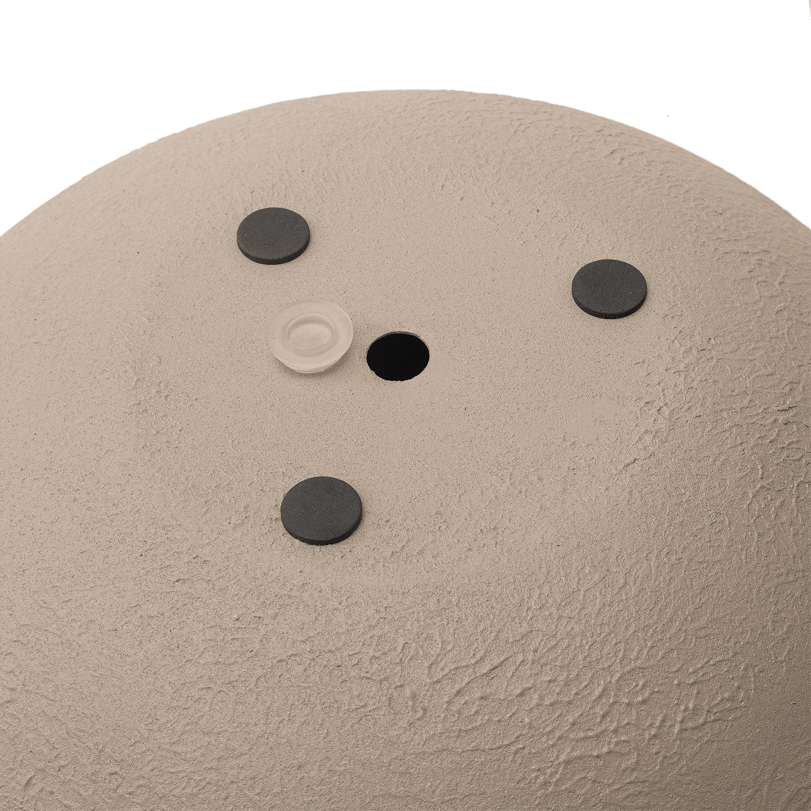 Fab Habitat Eden Handmade Round Metal Planters in Stone Finish – Set of 3 (13”, 15”, 18”) with Drainage Holes