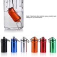thumbnail image 4 of 6pcs Waterproof Pill Box Case Pill Holder Container Keychain Pill Case - Black, 4 of 4