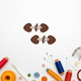 thumbnail image 4 of WRITWAA 8pcs Button For Clothes Secure Fastening Light Brown Acrylic For Jackets Adults, 4 of 8