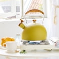thumbnail image 4 of Tea Pot 2.5L Tea Kettle for Stove Top and Induction Stove Yellow Stainless Steel Tea Kettle Stovetop, 4 of 5