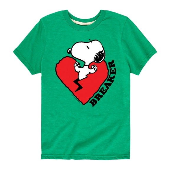 Peanuts - Heart Breaker - Snoopy - Toddler and Youth Short Sleeve Graphic T-Shirt