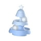 thumbnail image 2 of Juguete para gatos con ruedas, divertidos juguetes de pista con forma de árbol de Navidad, juguetes de rompecabezas para hacer ejercicio. 3 capas azul, 2 of 9