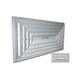 thumbnail image 2 of Difusor para Distribución de Aire DiamanBis 4 Way 27x18 100% Aluminio Blanco 3038m3/hr 4 vias marco biselado., 2 of 2