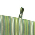 thumbnail image 4 of Jordan Manufacturing Sunbrella 44" x 22" Foster Surfside Green Stripe Rectangular Outdoor Chair Cushion with Ties and Hanger Loop, 4 of 11