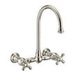 thumbnail image 3 of Whitehaus Whkwcr3-9301-Nt Vintage Iii Plus 1.5 GPM Wall Mounted Bridge Kitchen Faucet -, 3 of 4