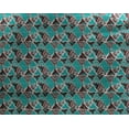 thumbnail image 5 of oneOone Georgette Viscose Maroon Fabric Triangle Geometric Craft Projects Decor Fabric Printed By The Yard 42 Inch Wide, 5 of 5