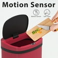 thumbnail image 5 of CL.HPAHKL 13 Gallon Automatic Trash Can with Lid, Kitchen Plastic Garbage Can, Red, 5 of 7