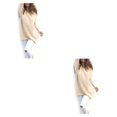 thumbnail image 1 of sweethay Suéter con cuello en V Poliéster Amigable con la piel Transpirable Moda Portátil Ligero Invierno Tops Blusa suelta para niñas Type14 NO14, 1 of 6