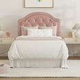 thumbnail image 6 of Hillsdale Furniture Karley Twin Headboard and Bed Frame,Pink Faux Leather, 6 of 12