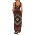 thumbnail image 3 of SMihono Robe d'Été Grande Taille pour Femmes 2023 Décontractée Ample d'Été Imprimée Robe Débardeur Robe de Plage Col Rond Sans Manches Robes, 3 of 5
