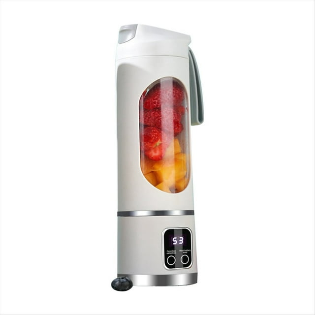 Licuadora Portátil Exprimidores Eléctricos Mezcladores de Frutas Mini Licuadora de Batidos Recargable por USB Exprimidor Personal 12 Cortadores 3 Engranajes A
