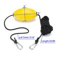 thumbnail image 2 of GOGHOST EVA Floating Yellow 3"x 5",30 feet Marine Rope High Visibility Anchor Marker Buoy-2 Pack, 2 of 8