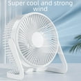 thumbnail image 3 of Ventilador de escritorio mini de 5 pulgadas con luz de sonido eléctrica enchufable, ventilador de oficina con USB, pequeño ventilador de circulación, 3 of 5