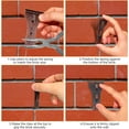 thumbnail image 6 of 20Pcs Brick Clips for Hanging Outdoors, Steel Picture Hangers, Heavy Duty Brick Wall Hangers for 2-1/4 inches to 2-3/8 inches High Bricks, 6 of 7