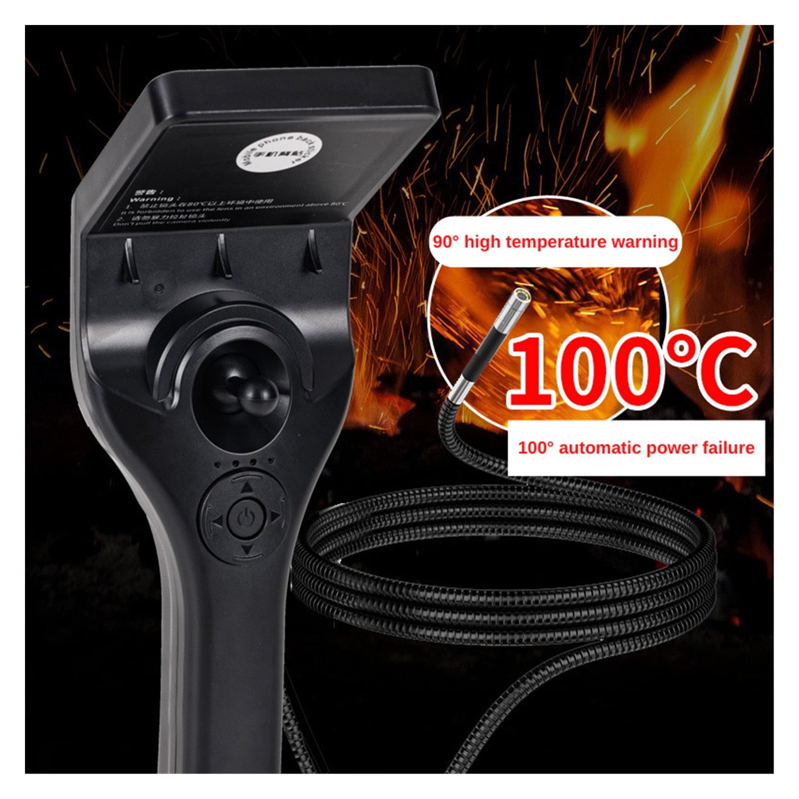 8mm 2MP 1080P 360Degree Rotation Articulate Steering Endoscope Borescope Inspection Otoscope Digital Microscope Camera ,Stunning Clarity