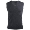 thumbnail image 2 of Purcoar Men's V-Neck Sweater Vest Sleeveless Knit Pullover, 2 of 9