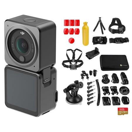 UPC: 0192223197572 | Action 2 4K Ultra HD Dual-Screen Combo Camera Bundle with 64GB microSD Memory Card  Froggi Extreme Sport 40-pc Accessories Kit