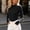 Black, variant on Black Women'S Tops Slim Layer Tops Long Sleeve Casual Mock Neck Sweaters Tops,Free Size