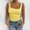 Yellow, variant on ClodeEU Women's V Neck Spaghetti Strap Sleeveless Tank Top ,Solid Color Casual Camisole White,Womens Plus S