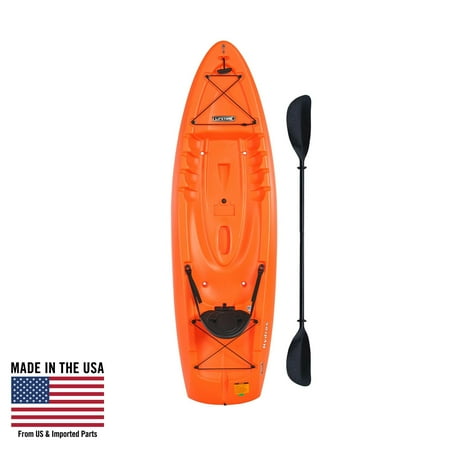 Lifetime Hydros 8 ft 5 in Sit-On-Top Kayak with Paddle, Orange (90595)