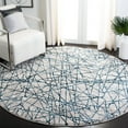 thumbnail image 2 of SAFAVIEH Meadow Emily Abstract Area Rug, Navy/Ivory, 6'7" x 6'7" Square, 2 of 10