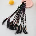 thumbnail image 1 of Zhuge Extensiones de cabello trenzado para postizos trenzados con bandas de goma Extensiones de cola de caballo trenzada larga Lazos para accesorios para el cabello de cosplay - B07, 1 of 5