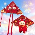 thumbnail image 2 of 2026 Smiling Horse Theme Outdoor Kite Toy for Children, with 100-meter String, Cartoon Plastic Material, Suitable for Interactive Games, 2 of 8