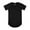 Black, variant on Ma Croix Men's Hipster Elongated Longline Casual Big and Tall T Shirts