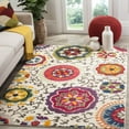 thumbnail image 3 of SAFAVIEH Monaco Savannah Floral Area Rug, Ivory/Multi, 6'7" x 9'2", 3 of 6