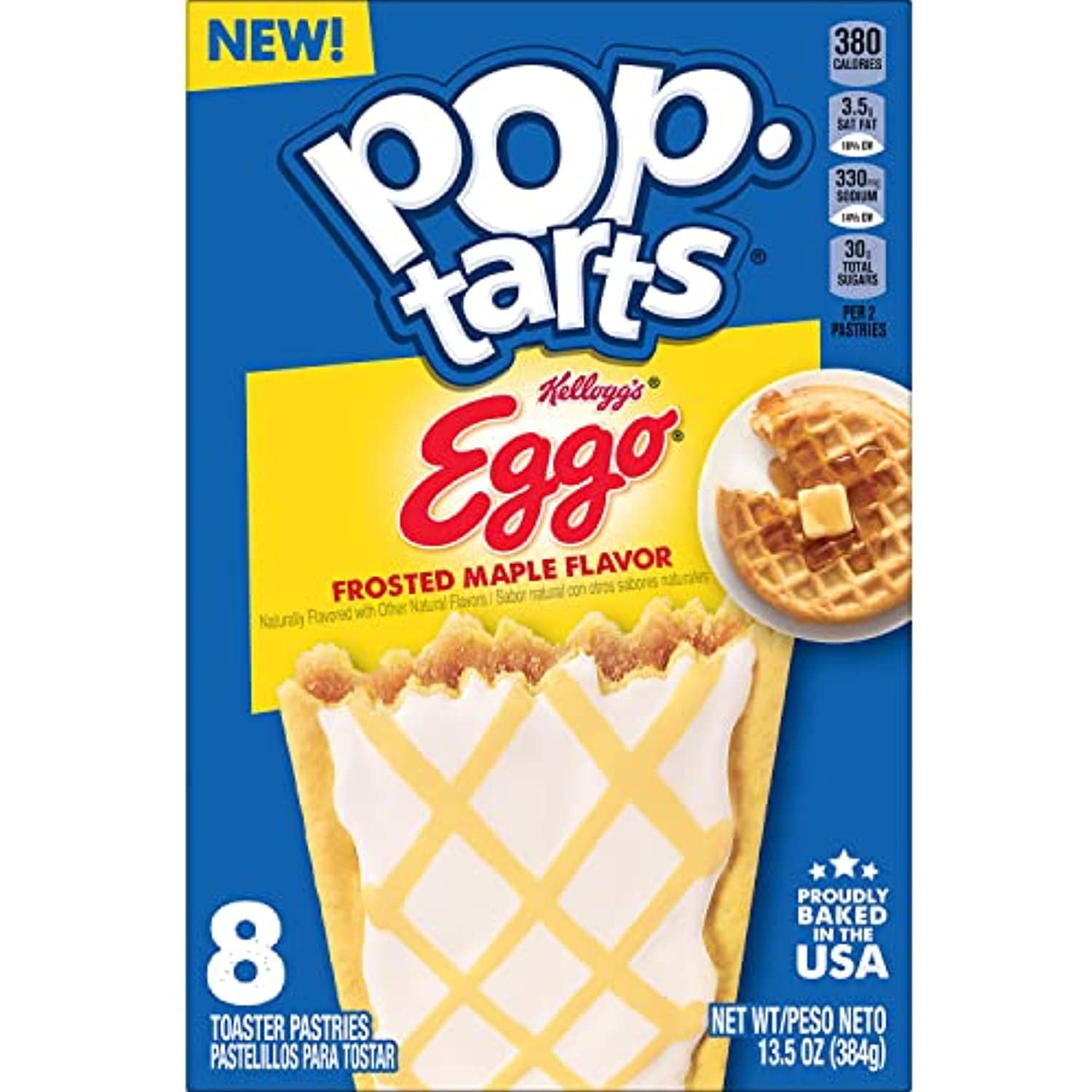 Pop-Tarts Eggo Toaster Pastries, Breakfast Foods, Baked In Usa, Frosted Flavor, 13.5Oz Box Toaster Pastries) - Walmart.com