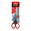 Scotch 7" Precision Scissors, Stainless Steel, Grey and Red, Comfort Grip