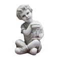 thumbnail image 2 of Estatua en Resina CUTICAT Escultura para Niños decoración de Jardín con Energía Solar, 2 of 7