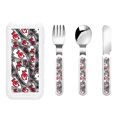 thumbnail image 4 of Juego de cuchillo tenedor y cuchara para niños del equipo KC_Chiefss Adecuado para diversas ocasiones, como Navidad, Halloween, reuniones familiares, comidas de jardín de infantes, picnics al aire, 4 of 6