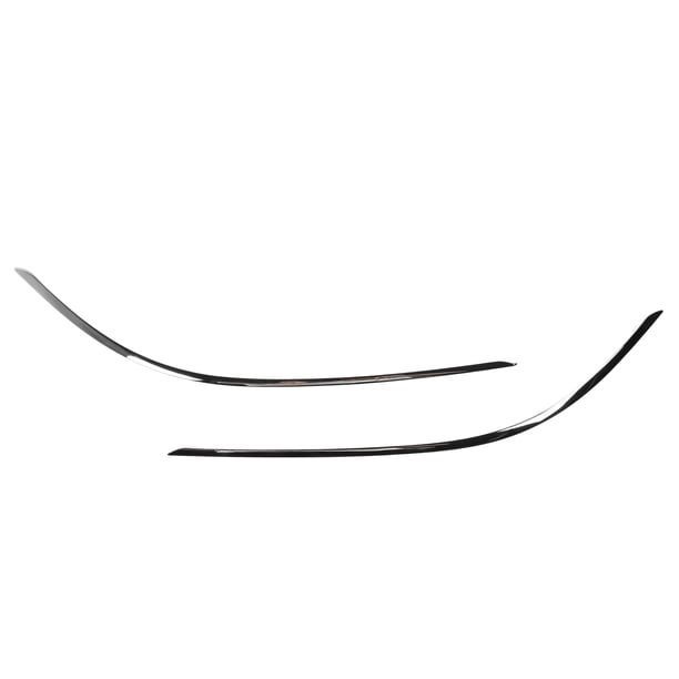 Moldura Cromada Inferior Del Parachoques Delantero De 2 Piezas, Reemplazo De Moldura De Moldura Del Parachoques Lateral Izquierdo Y Derecho Para Clase C W204 Facelift Estándar 2011 A 2014