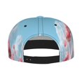 thumbnail image 2 of Zufioo Cute Pink Mushrooms Print Flat Brim Baseball Cap, Sun Protection, Sweat Absorption, Adjustable Sports Cap, Suitable for Men and Women in All Seasons, 2 of 7
