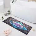 thumbnail image 7 of Coolnut Blue Mandala Bath Mat, Dry Quickly Non Slip Absorbent Bath Rug, Soft Living Room Bedroom Home Floor Mats, Bath Mats for Bathroom, Tub and Shower 20" x 39" Home Decor, 7 of 7