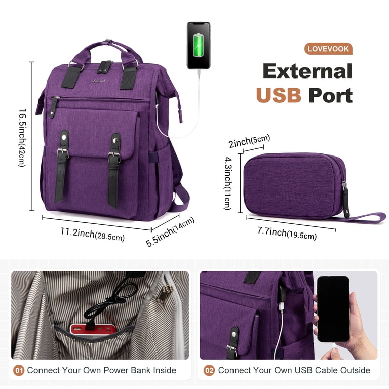 Lovevook Laptop Backpack for Women 15.6 display picture 3