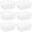 White, variant on 15.2" Metal Wire Baskets for Organizing 6 Pack, Household Pantry Storage Freezer Organizer Bins with Handles, Freezer Baskets for Upright Freezer, Refrigerators, Kitchen Cabinets, Black