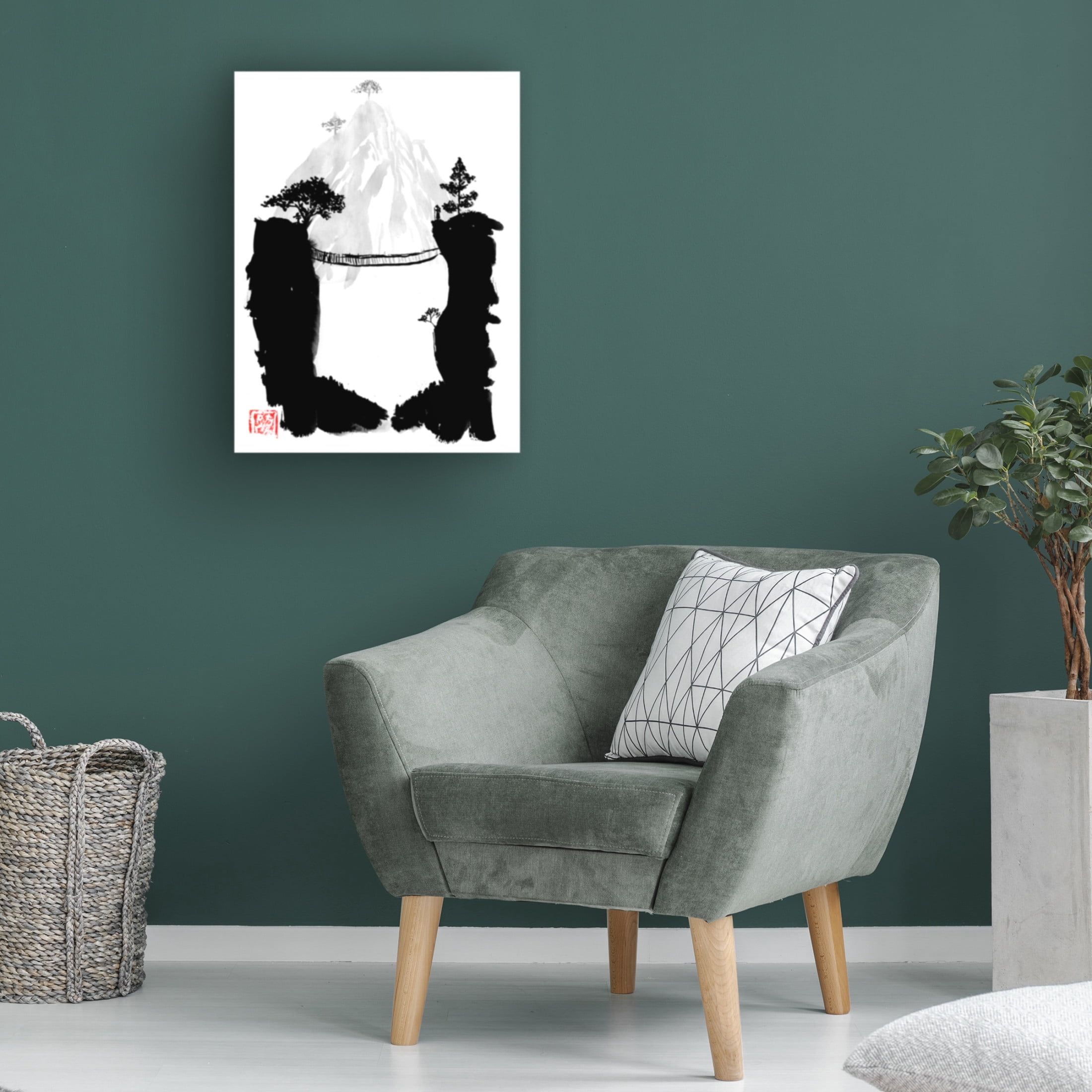 Canvas Wall Art - Pechane 'Bridge 2' Wall Art for Living Room, Bedroom, or Office Décor by Trademark Fine Art - 18 x 24 Inches