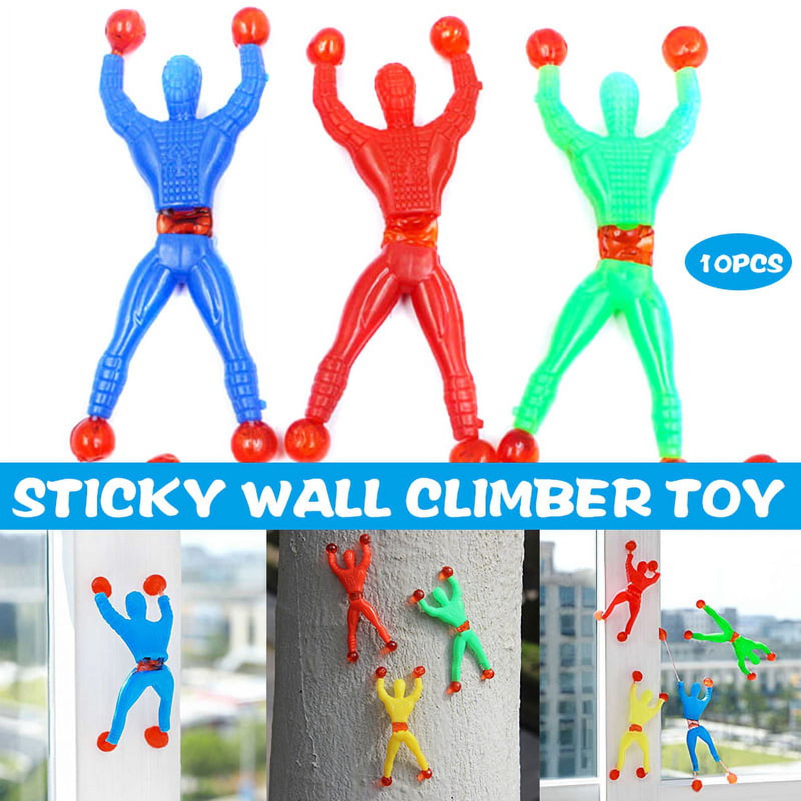 Sticky wall climber toy 10 pieces sold in random colors Window