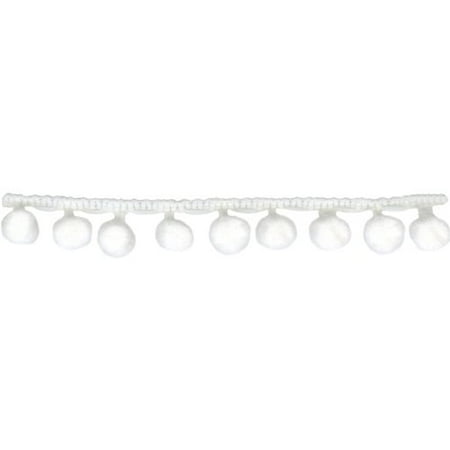 Wright S White Pom Pom Fringe