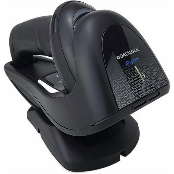 Datalogic Gryphon GBT4500 Omnidirectional 2D/1D Wireless Bluetooth Barcode Scanner/Imager, Includes Adjustable Cradle and USB Cord GBT4500-BK-BT
